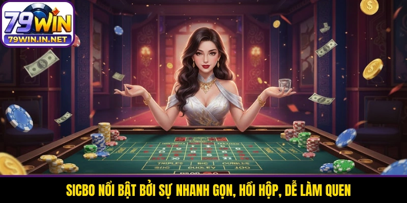 Sicbo nổi bật bởi sự nhanh gọn, hồi hộp, dễ làm quen